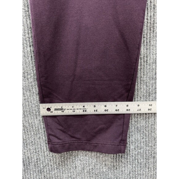 J Jill Pure Jill Affinity French Terry Pants Sz 2X Purple Slim Leg Pull On Pima - Picture 10 of 11